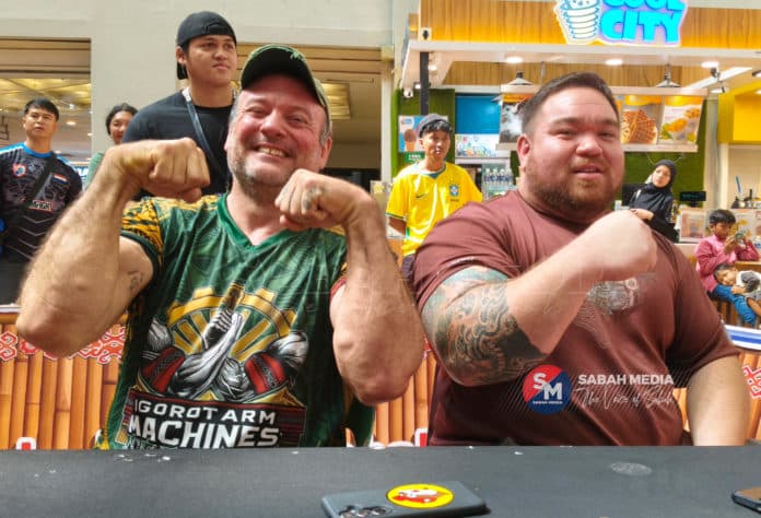 Devon Larratt urges Sabah youth to take up arm wrestling