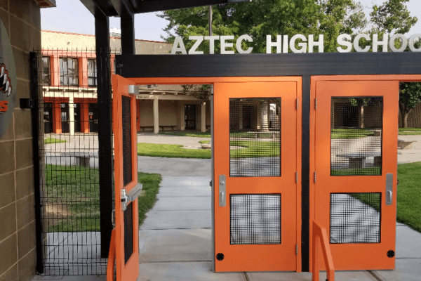 Farmington man faces civil filing and police review after Aztec High appearance