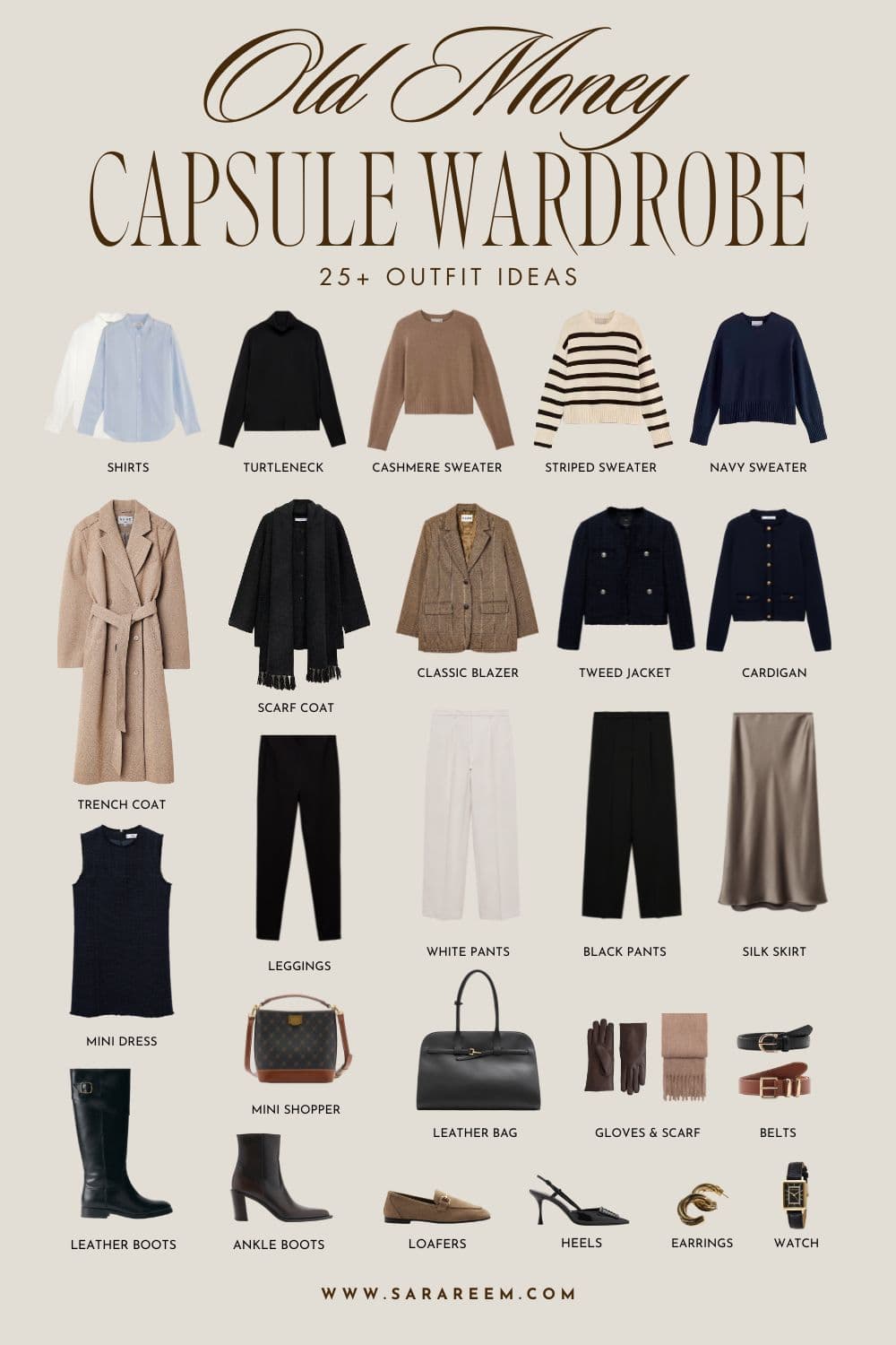 Old-Money Capsule Wardrobe Essentials: Tailored Blazer, Cashmere, White Shirt
