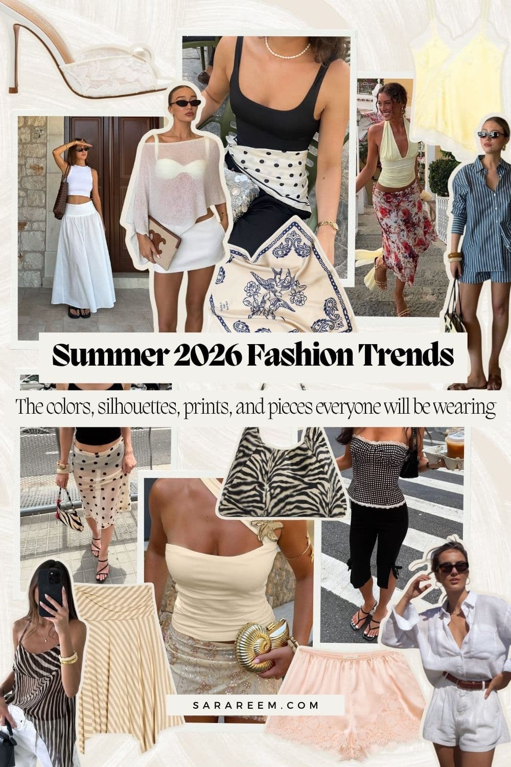 Summer 2026 fashion leans into sheer layers, soft yellow, capri pants