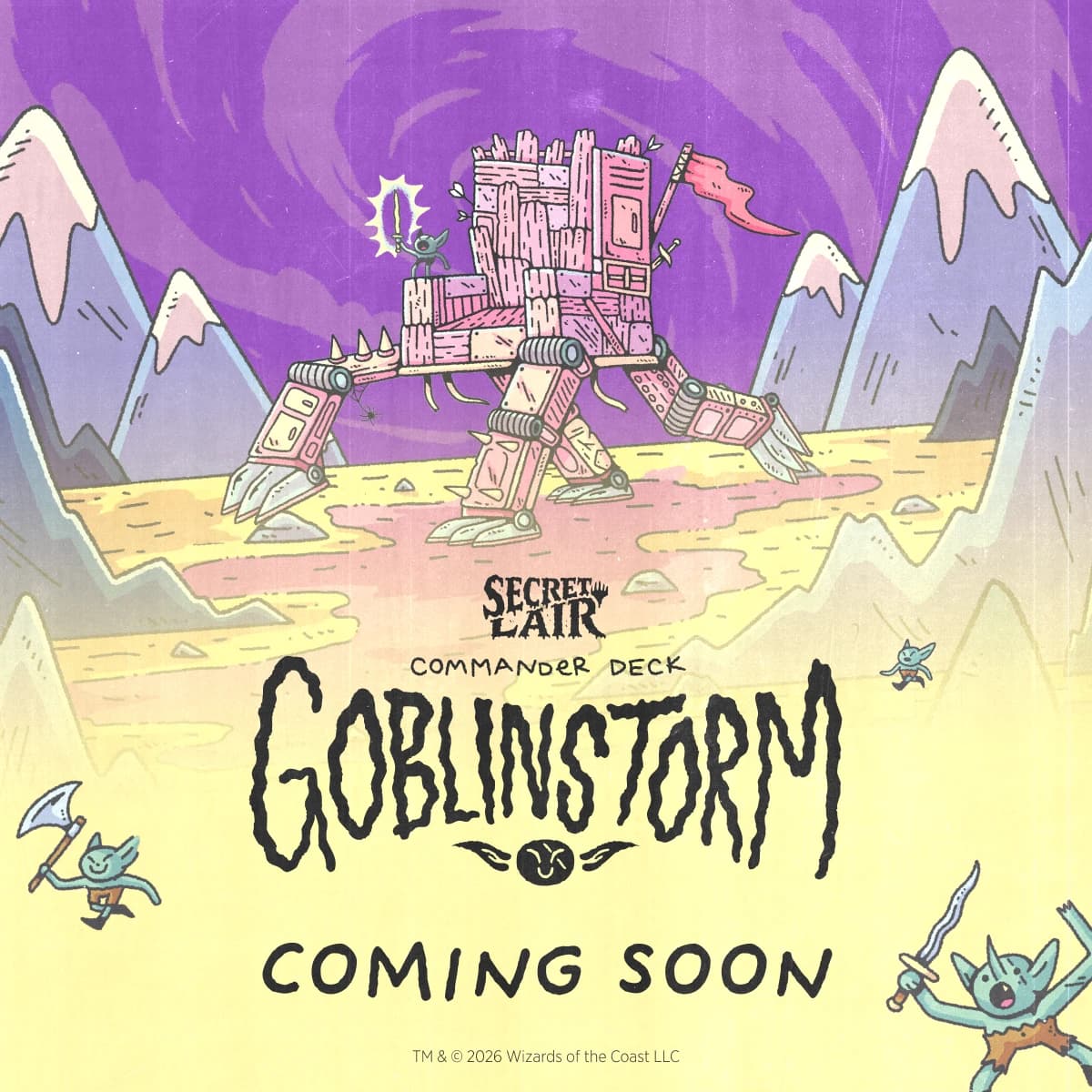 Wizards reveals Secret Lair Goblin Storm Commander deck for May 18 release