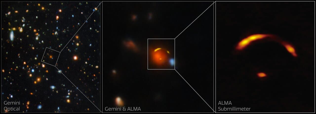 Gravitationally lensed galaxy Shadow Blaster linked to high-energy neutrino