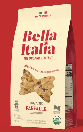 Bella Italia relaunches as organic pasta brand for Gen Z, millennials