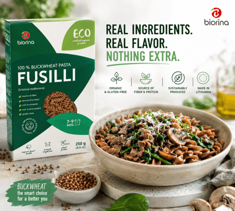 BIORINA launches buckwheat fusilli for gluten-free pasta lovers