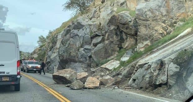 Rockslide Closes Key Highway 41 Stretch, Disrupts Valley-Coast Travel
