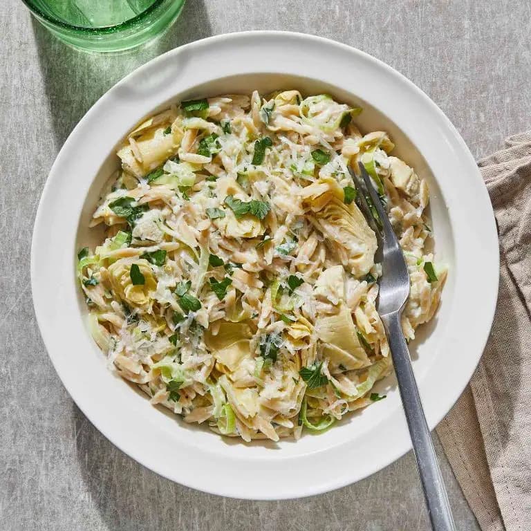 Allrecipes updated a 20-minute artichoke pasta with pantry staples