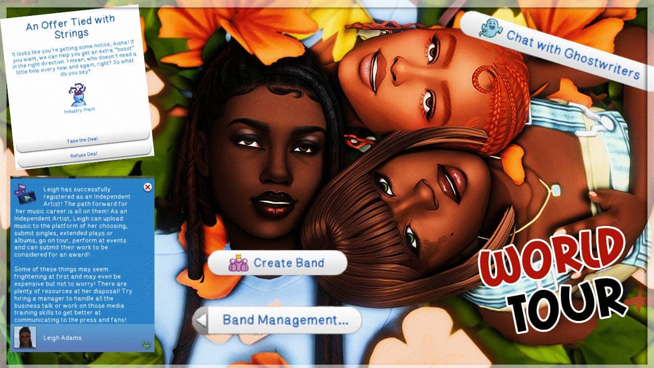 World Tour Mod Gets Band Module, Letting Sims Form and Tour as a Group