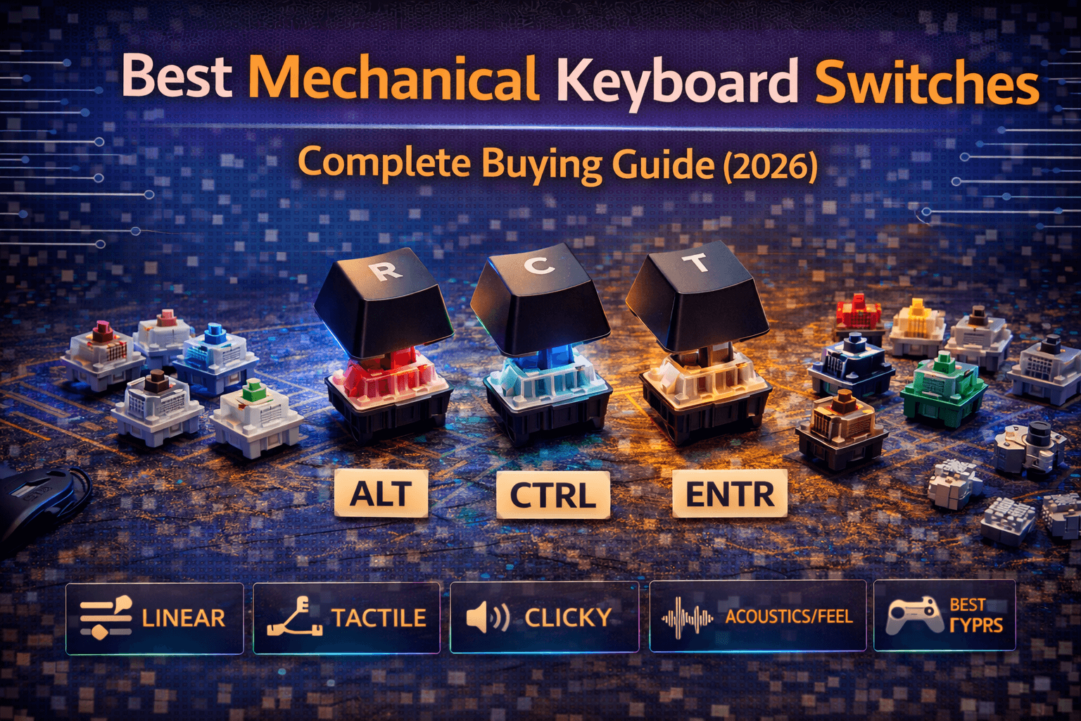 Choosing Mechanical Keyboard Switches: Linear, Tactile, and Clicky Explained