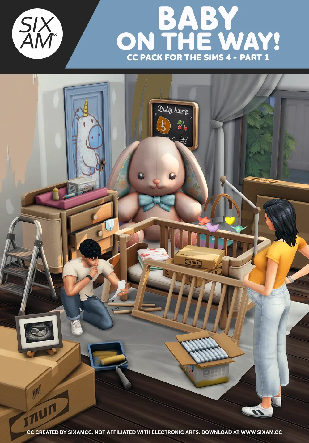 SimsCommunity spotlights SIXAM CC Baby On The Way Part 1 furniture, decor