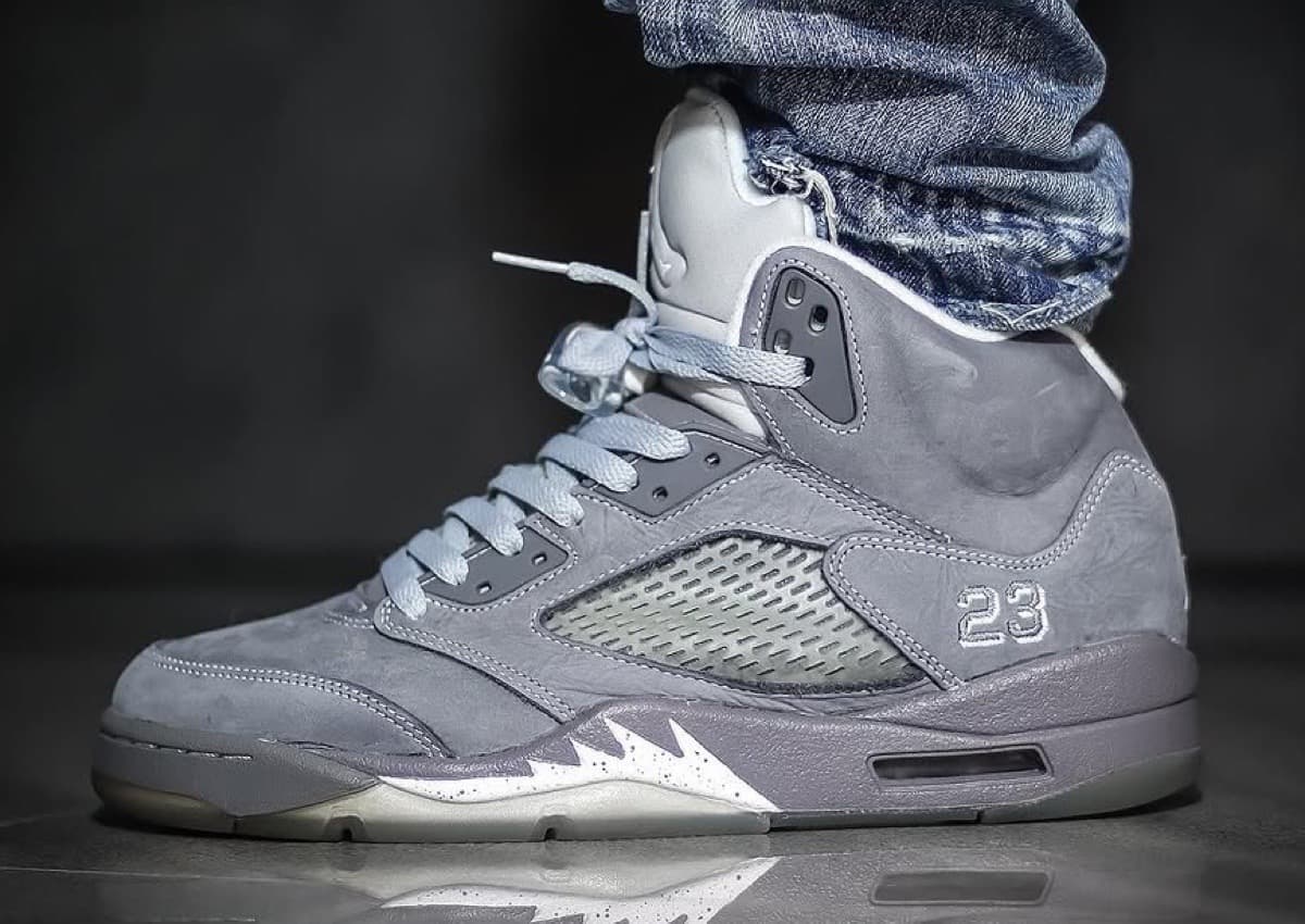 Air Jordan 5 Wolf Grey Returns February 28 with Family Sizing, $220