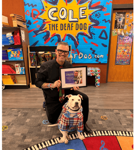 Vineland Teacher and Deaf Dog Win National Kindness Award