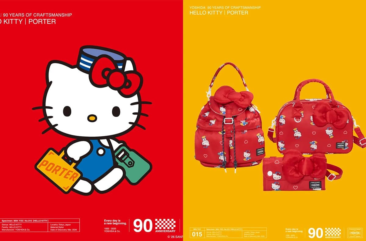 Hello Kitty Meets Porter's Heritage Craft in a Collectible Japanese Accessories Drop