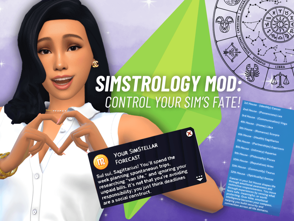 The Sims 4 astrology mod gets smoother sign-based personality behavior