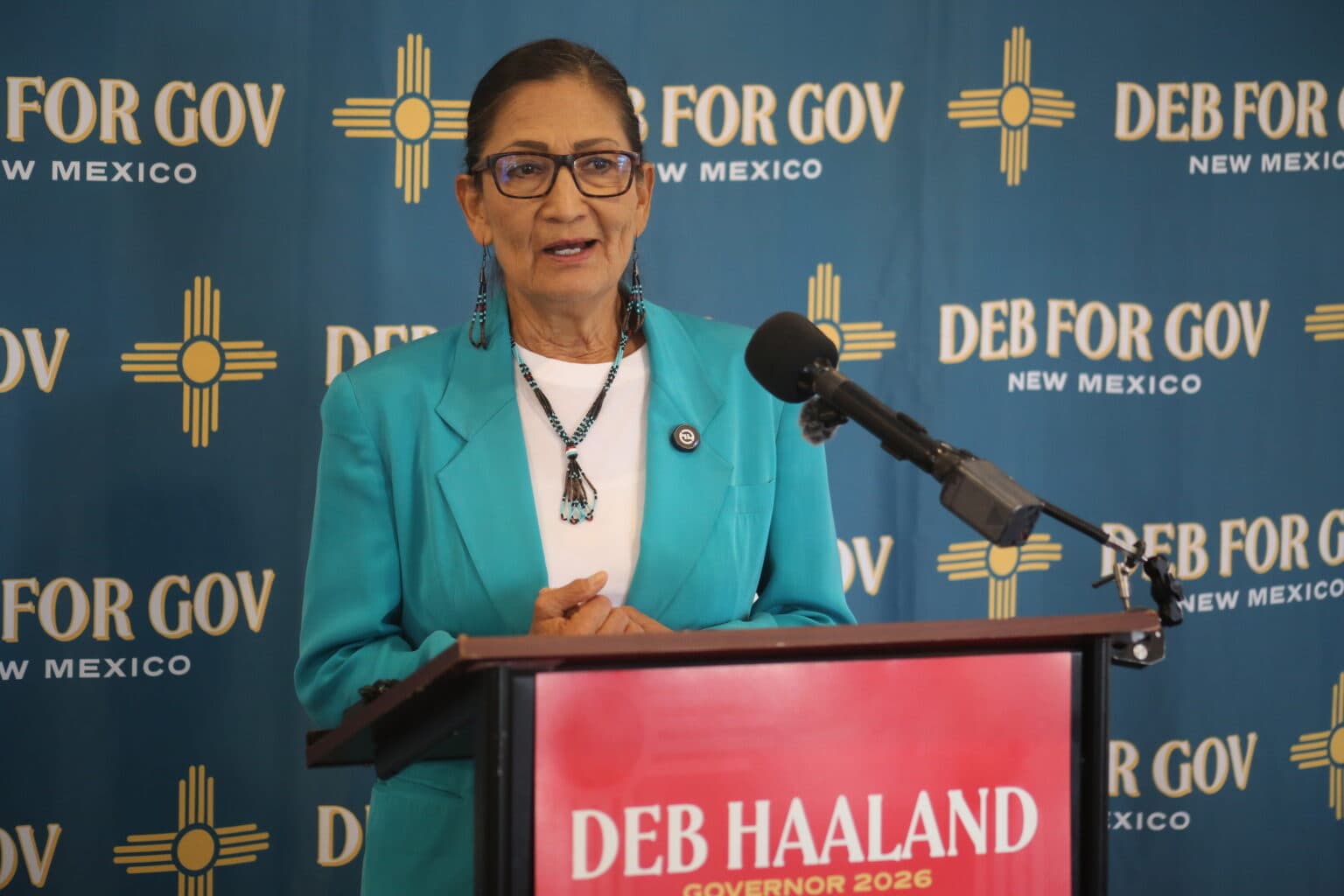 Haaland wins New Mexico primary, could make history as first Native American governor