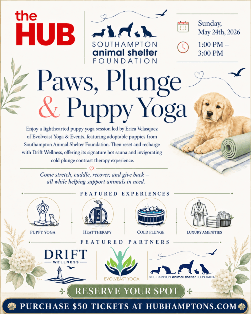 Southampton Animal Foundation launches puppy yoga and wellness weekend in Bridgehampton