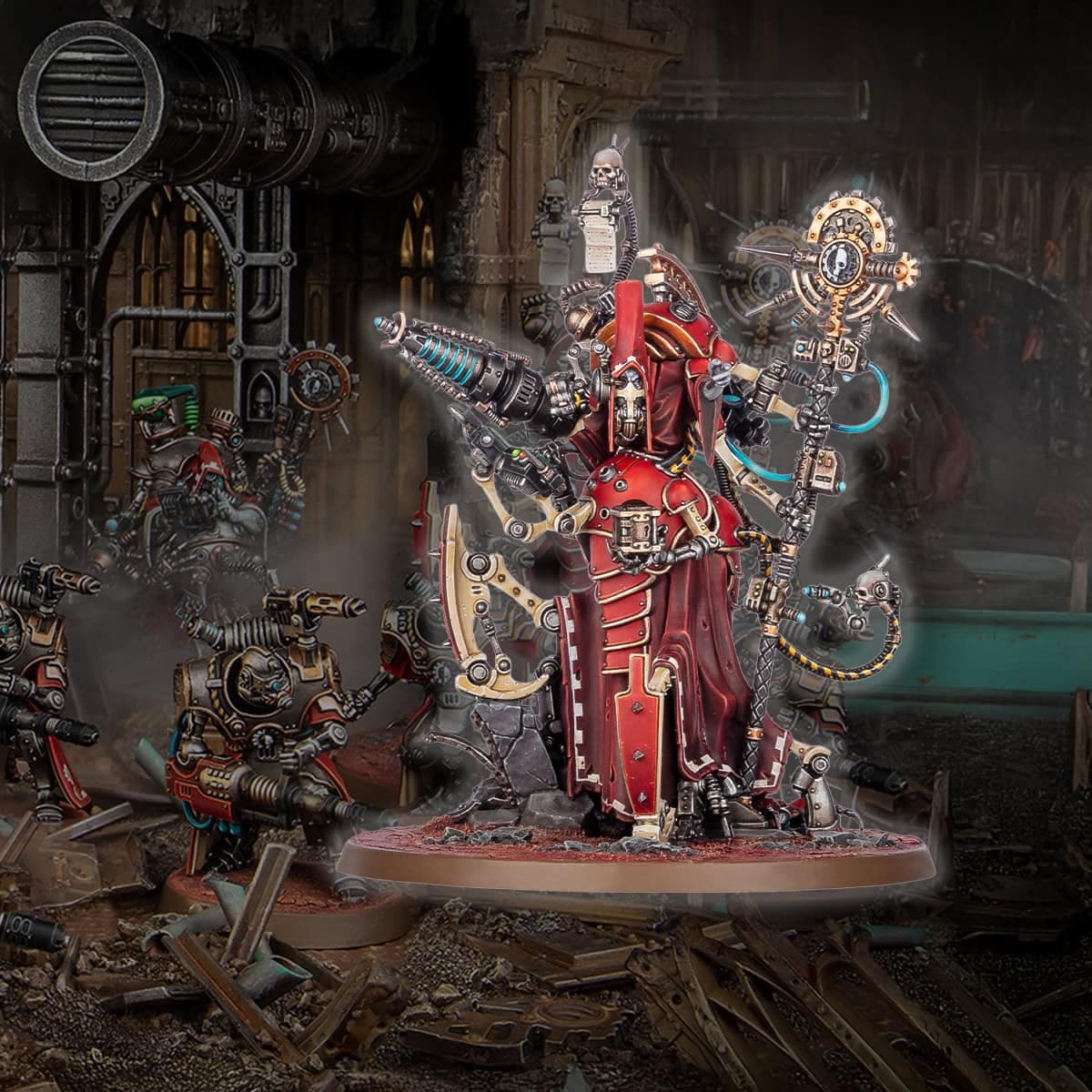 Archmagos Terminus Thulia Ghuld unveiled with Skitarii heavies to defend Cadian Gate