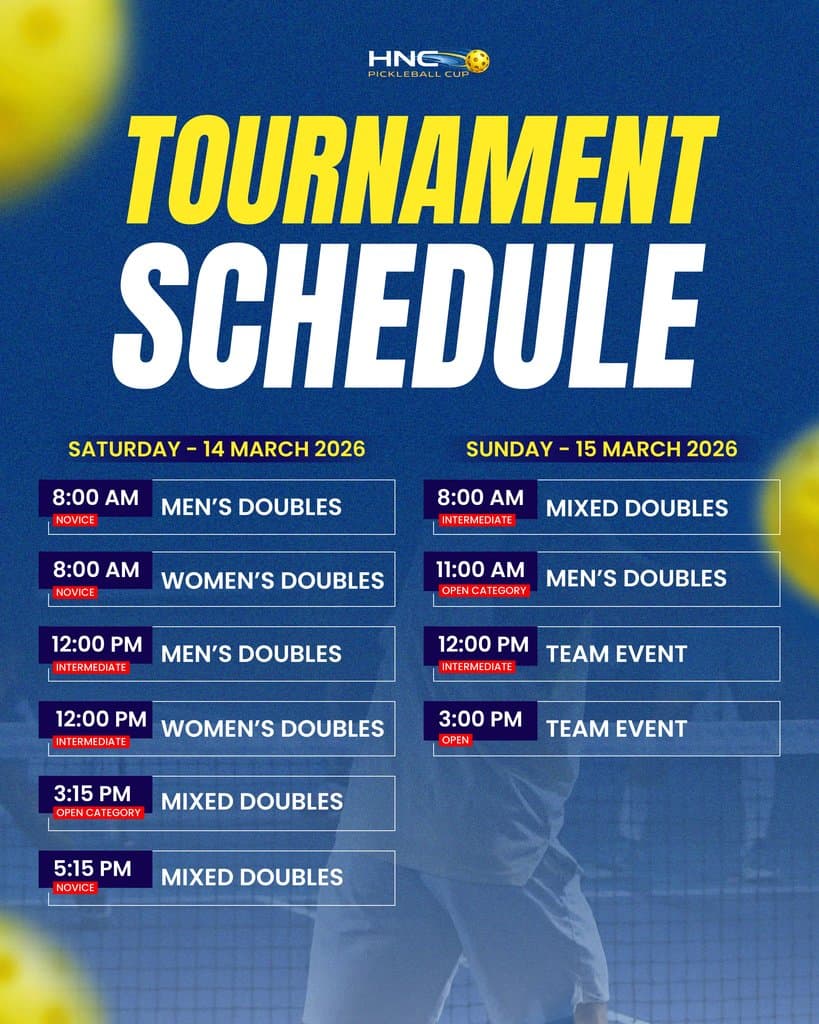 HNC Cup Pickleball Tournament Launches in Johor Bahru With RM74,000 Prize Pool