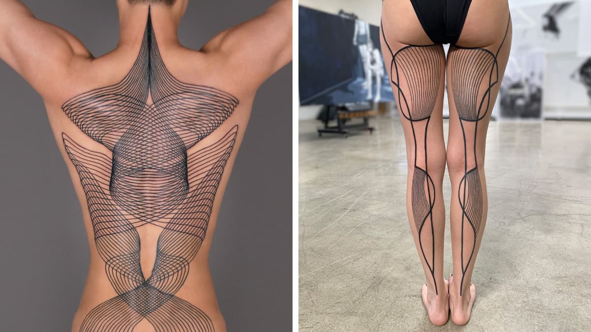 DotsToLines turns the body into a canvas of geometric motion