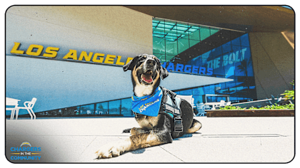 LA Chargers spotlight service dogs in training through Pup program