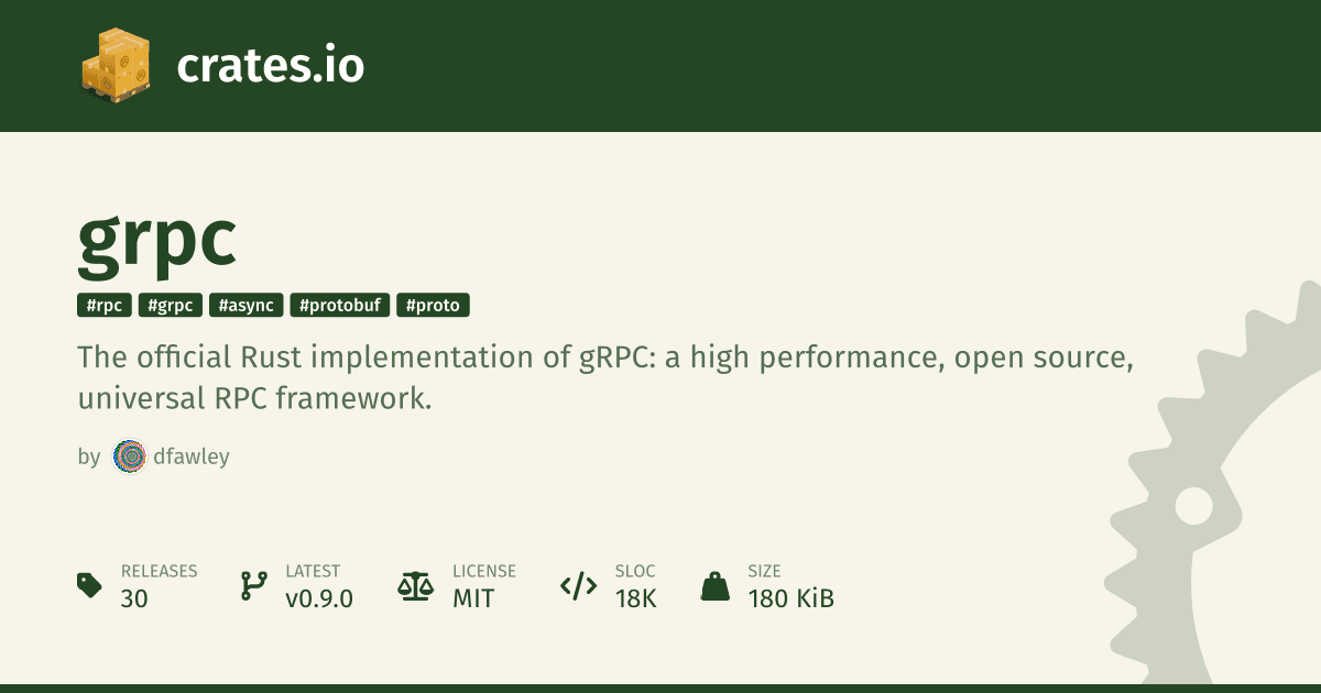 gRPC releases first preview of gRPC-Rust for Rust developers