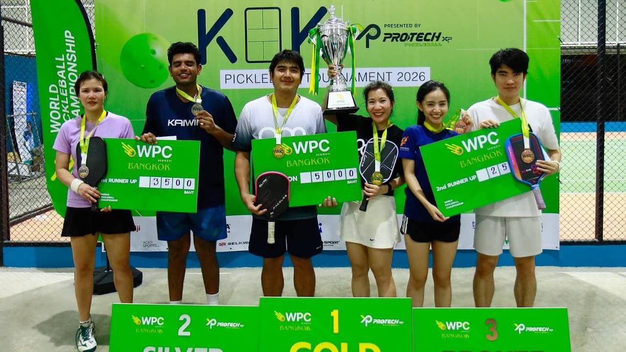 Thai pair Worawut, Arisara win Bangkok Pickleball Tournament mixed doubles title