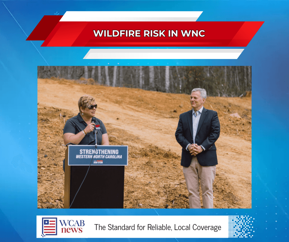 Stein visits Buncombe County to warn of wildfire risks after Helene