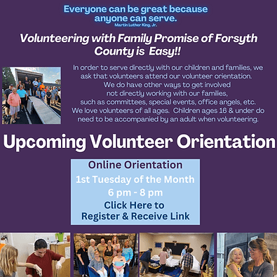 Forsyth residents can volunteer with Family Promise: shelter, warming center, donations