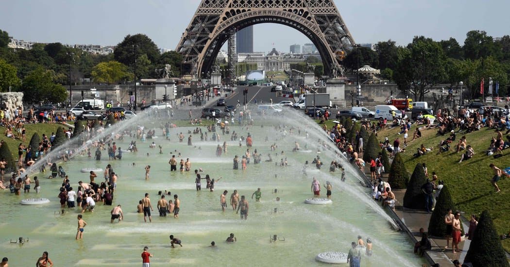 Europe baked by record heat wave, France hits hottest day ever