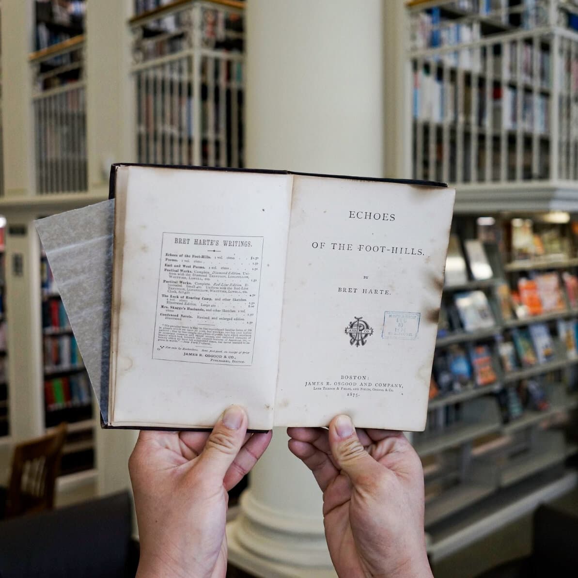 Lost 1875 poetry book returns to San Francisco library