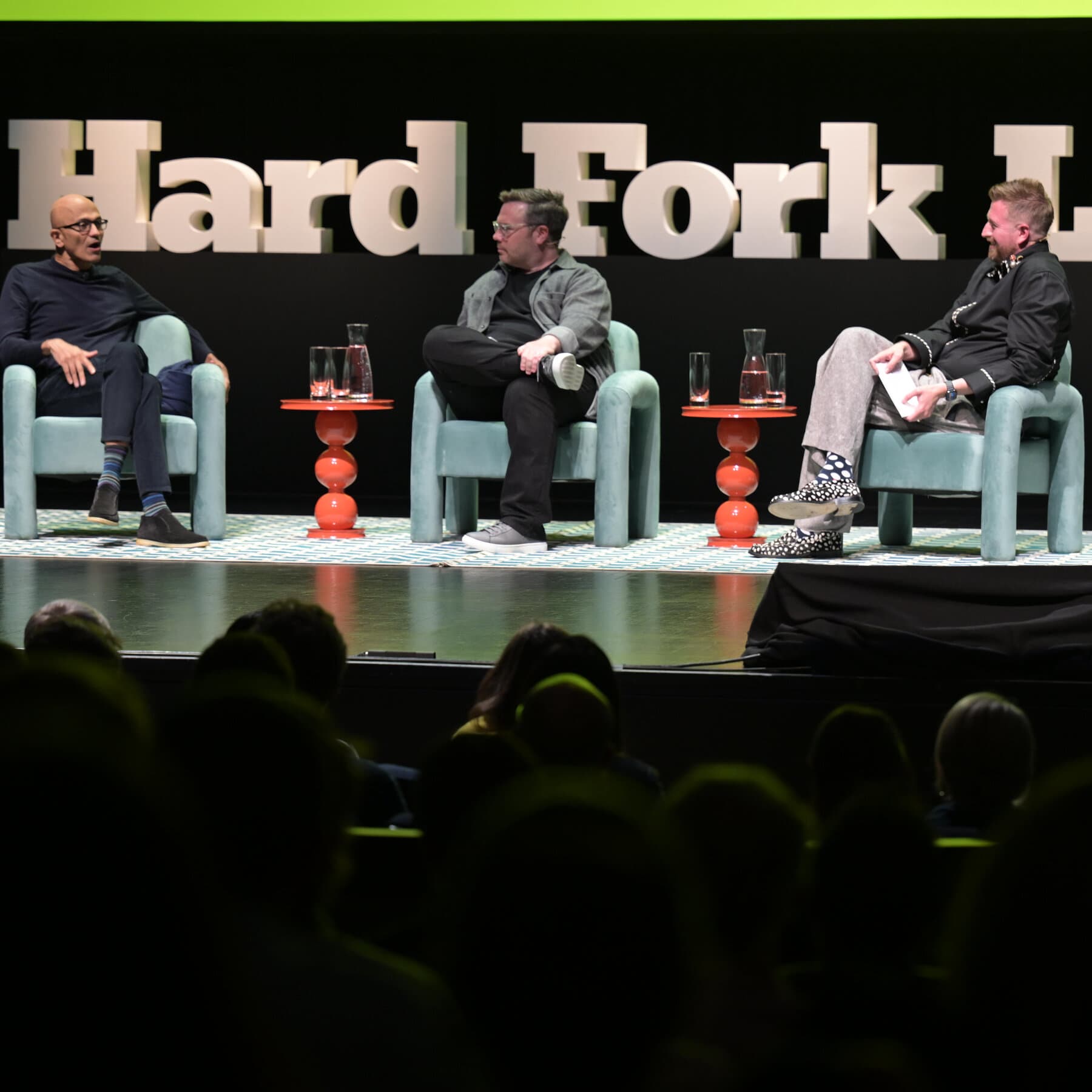 Hard Fork Live ends with AI debate and robot collapse