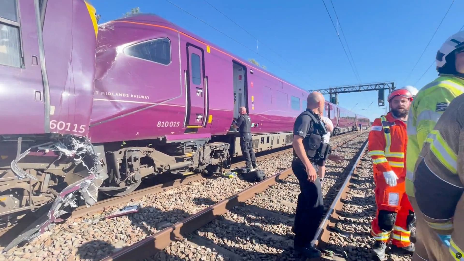 One dead and dozens injured in Bedford train collision