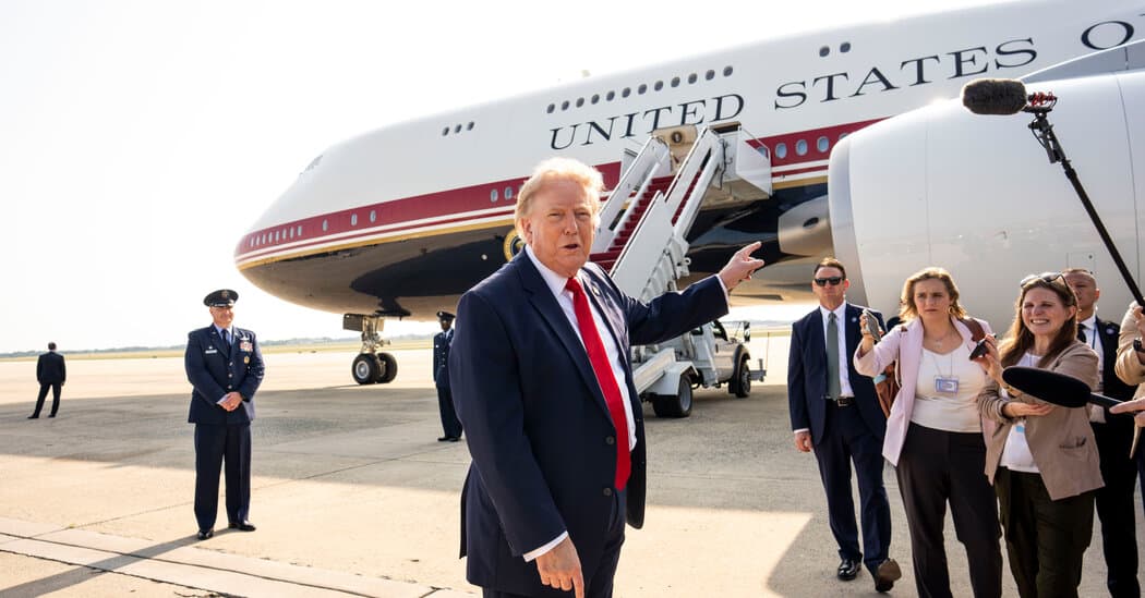 Trump administration subpoenas New York Times reporters over Air Force One story