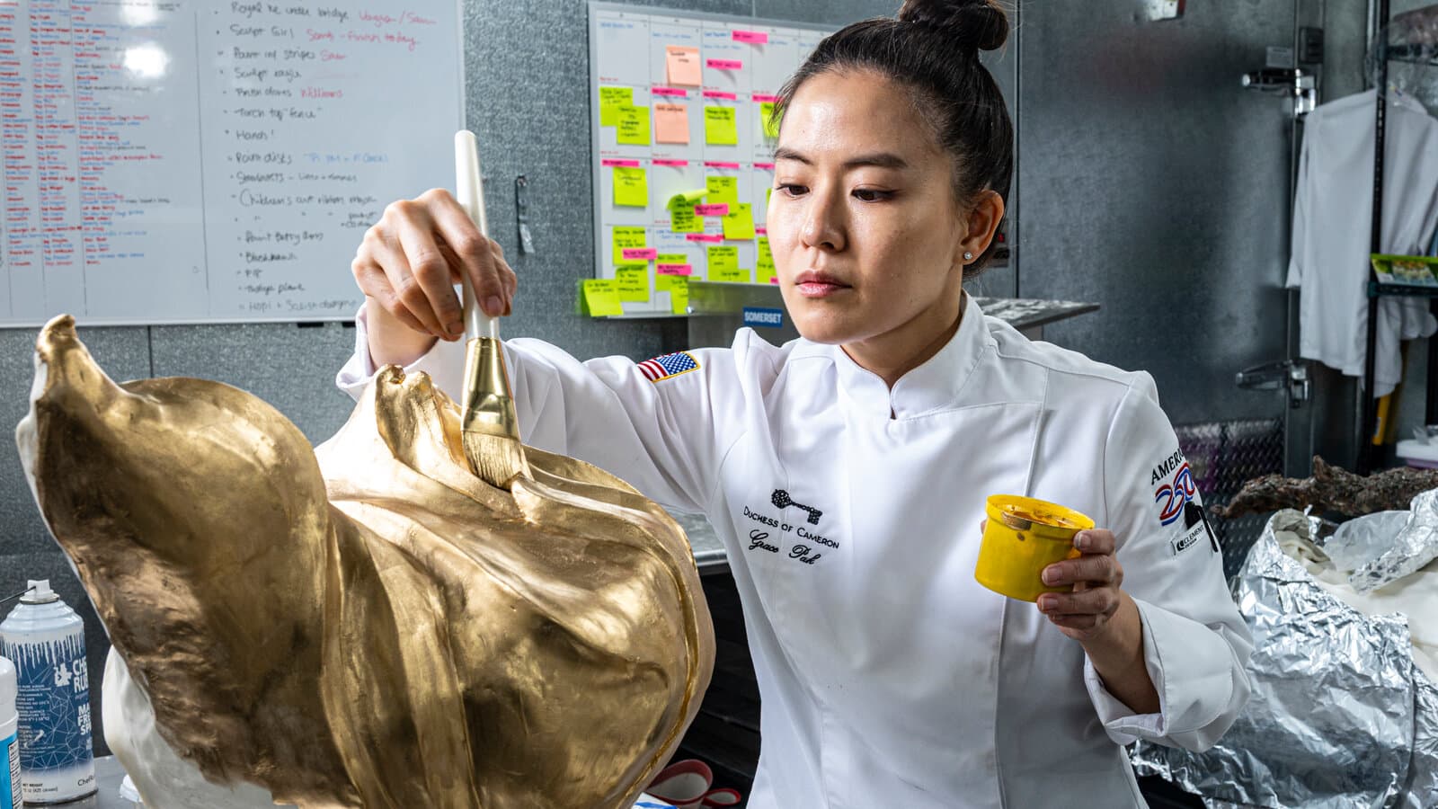 Grace Pak bakes America’s Birthday Cake for semiquincentennial celebration
