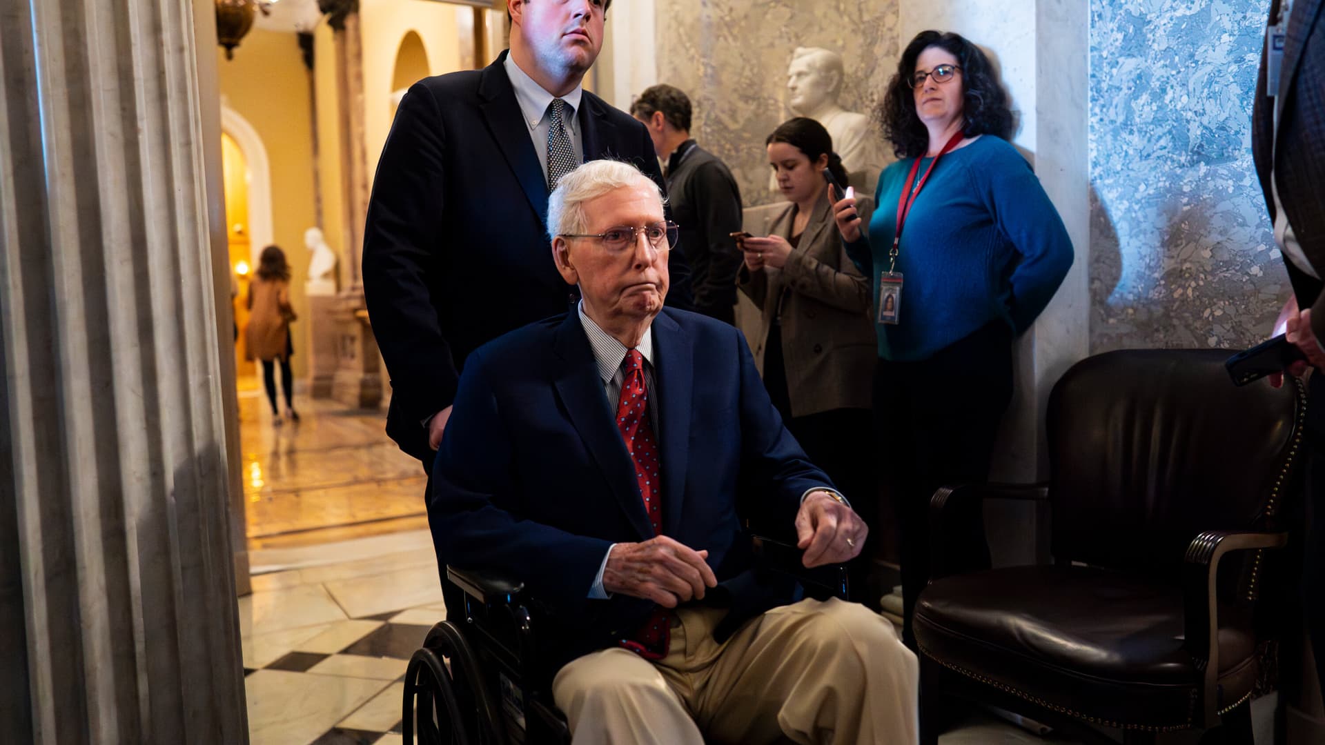 Thune and Barrasso speak with hospitalized Mitch McConnell as concerns grow