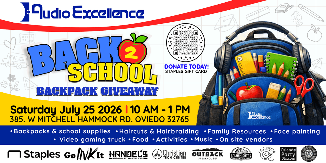 Audio Excellence Oviedo plans backpack giveaway for Seminole County students