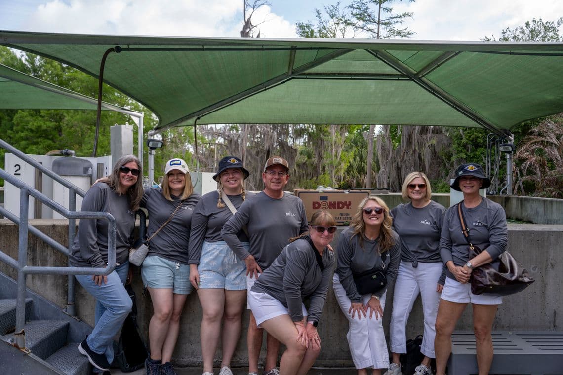 DUDA marks 100 years with lettuce donation for SeaWorld manatees