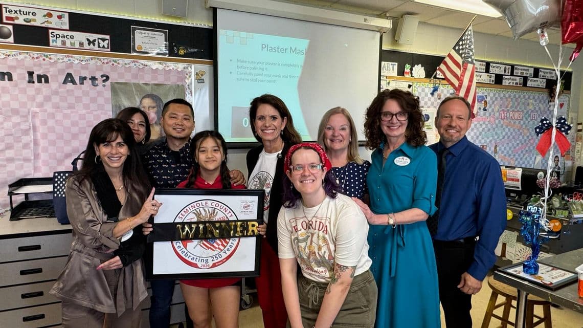 Seminole County student wins first-ever I Voted sticker contest
