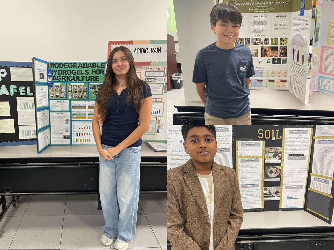 Seminole Science Charter School students win STEM Fair honors