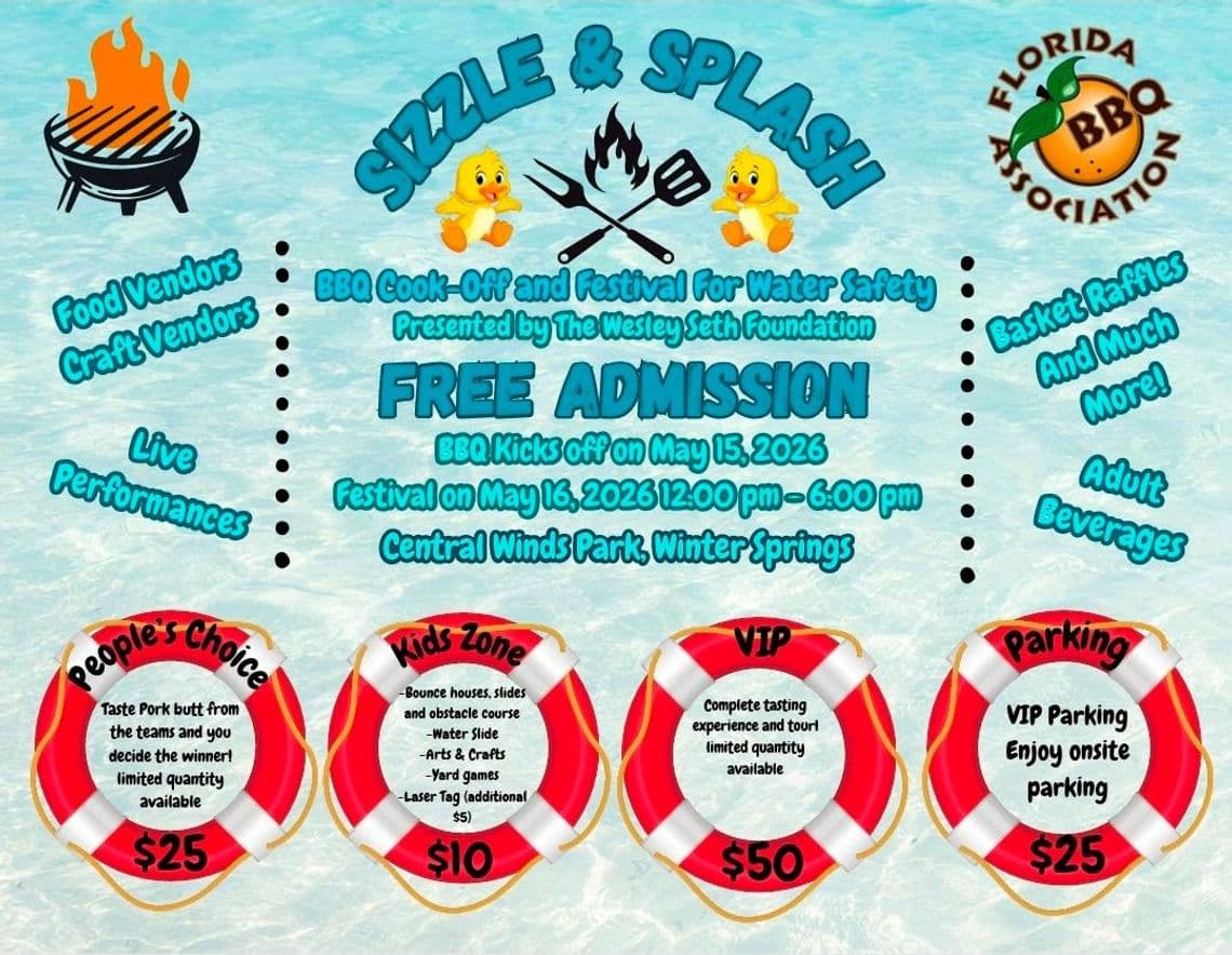 Winter Springs barbecue festival raises water safety awareness, funds prevention