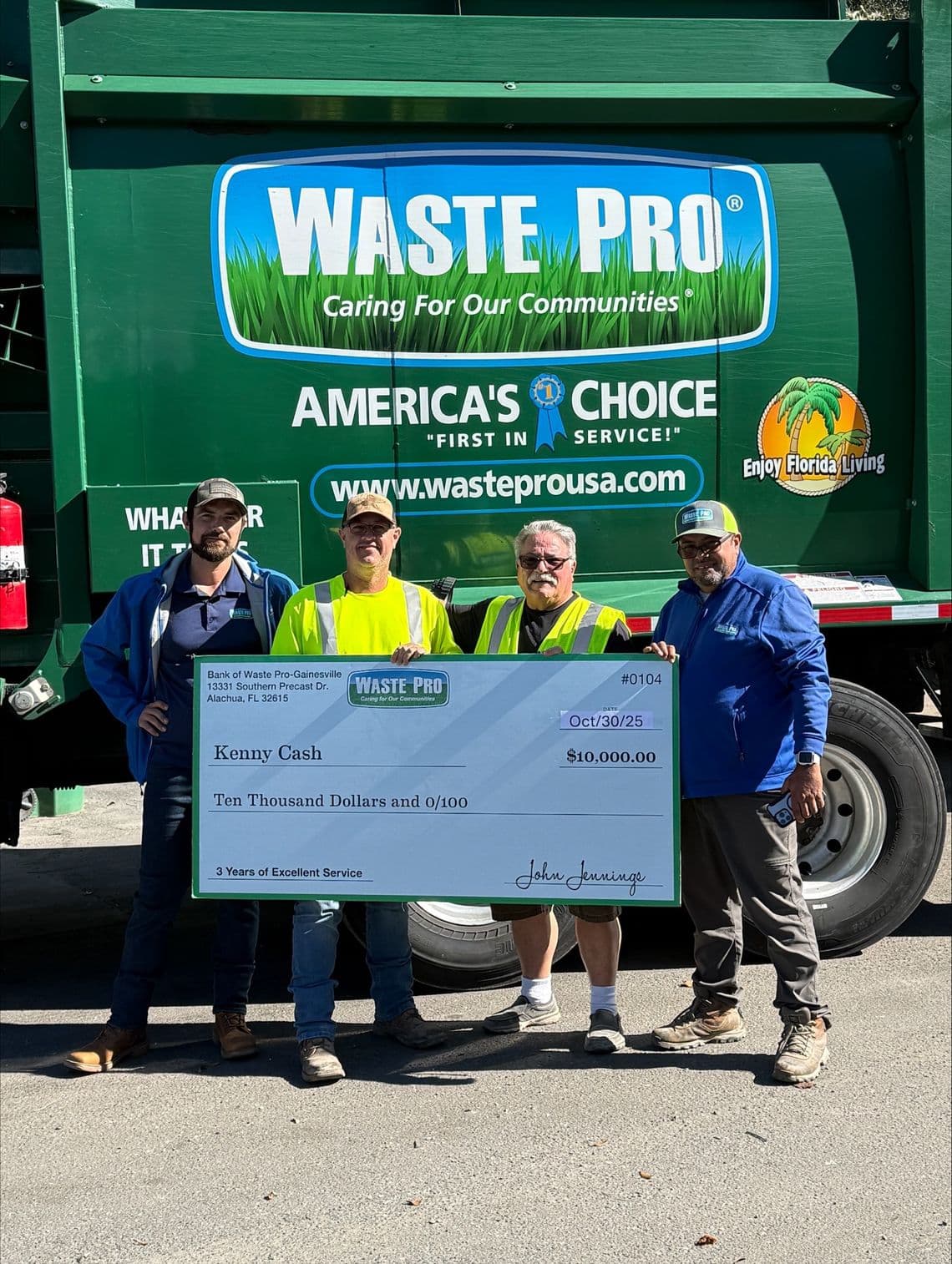 Waste Pro Pledges $2M Safety Awards for Drivers, Helpers in 2026