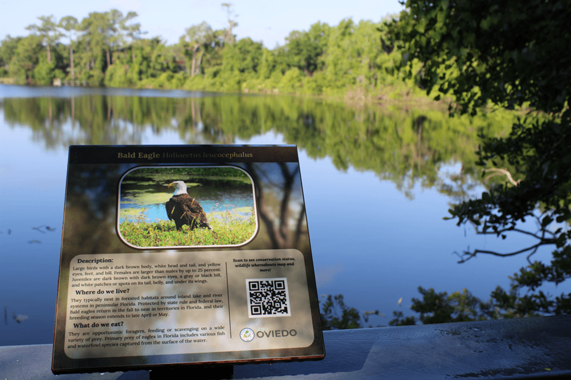 Oviedo installs wildlife signs, QR codes in city parks