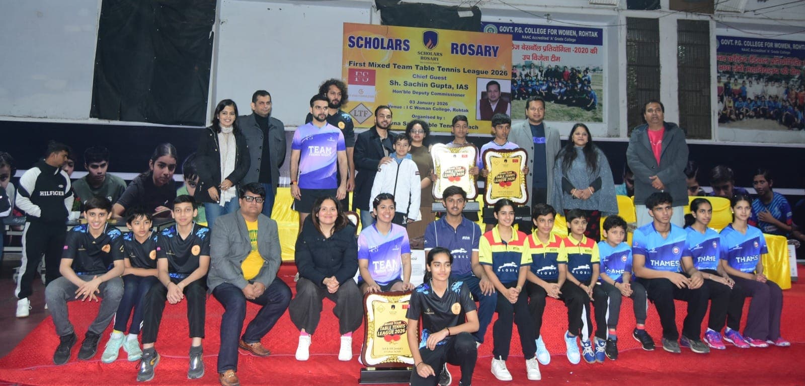 Friends Sports Club Wins Inaugural Mixed Table Tennis Tournament in Rohtak