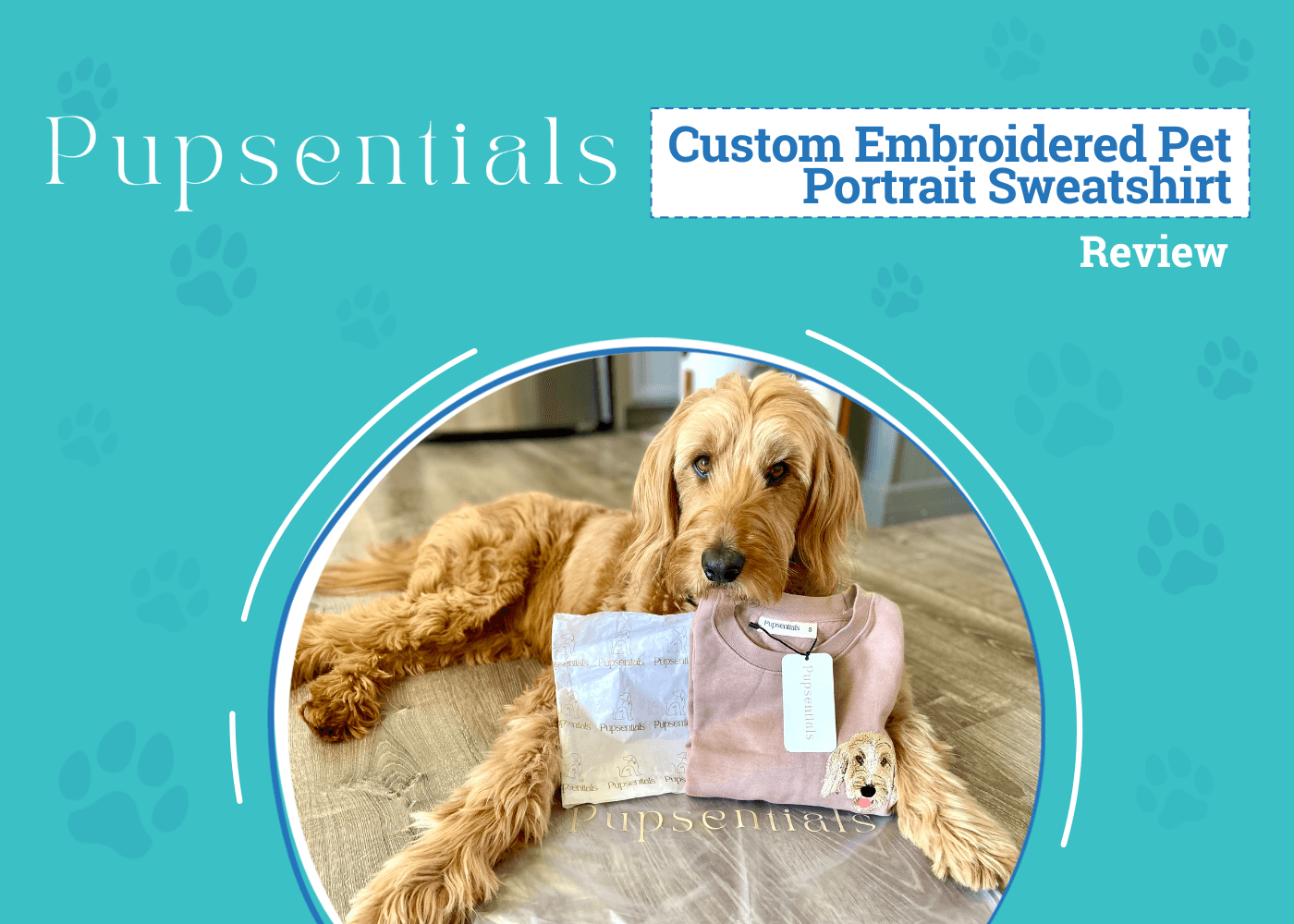 Pupsentials’ custom pet portrait sweatshirt turns memories into a keepsake
