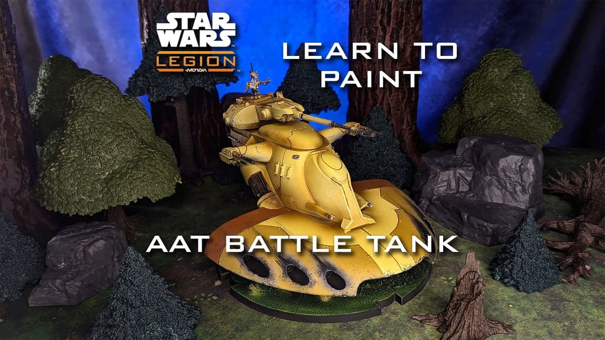 GamingTrend paints Star Wars: Legion AAT Battle Tank for tabletop play