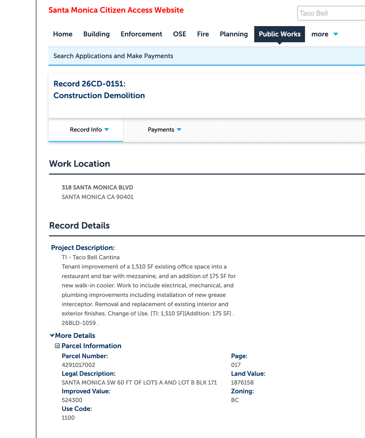 Taco Bell plans Cantina with bar, mezzanine in downtown Santa Monica