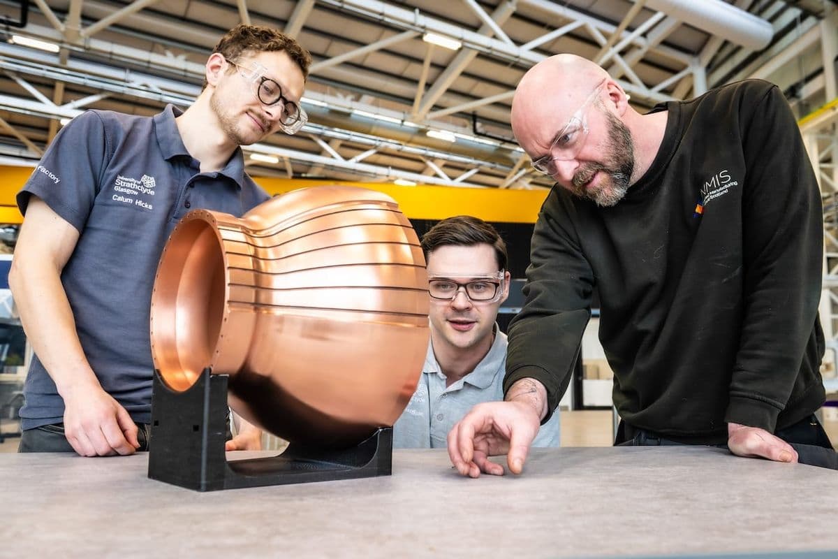 NMIS demonstrates cold spray copper rocket nozzles with cooling channels
