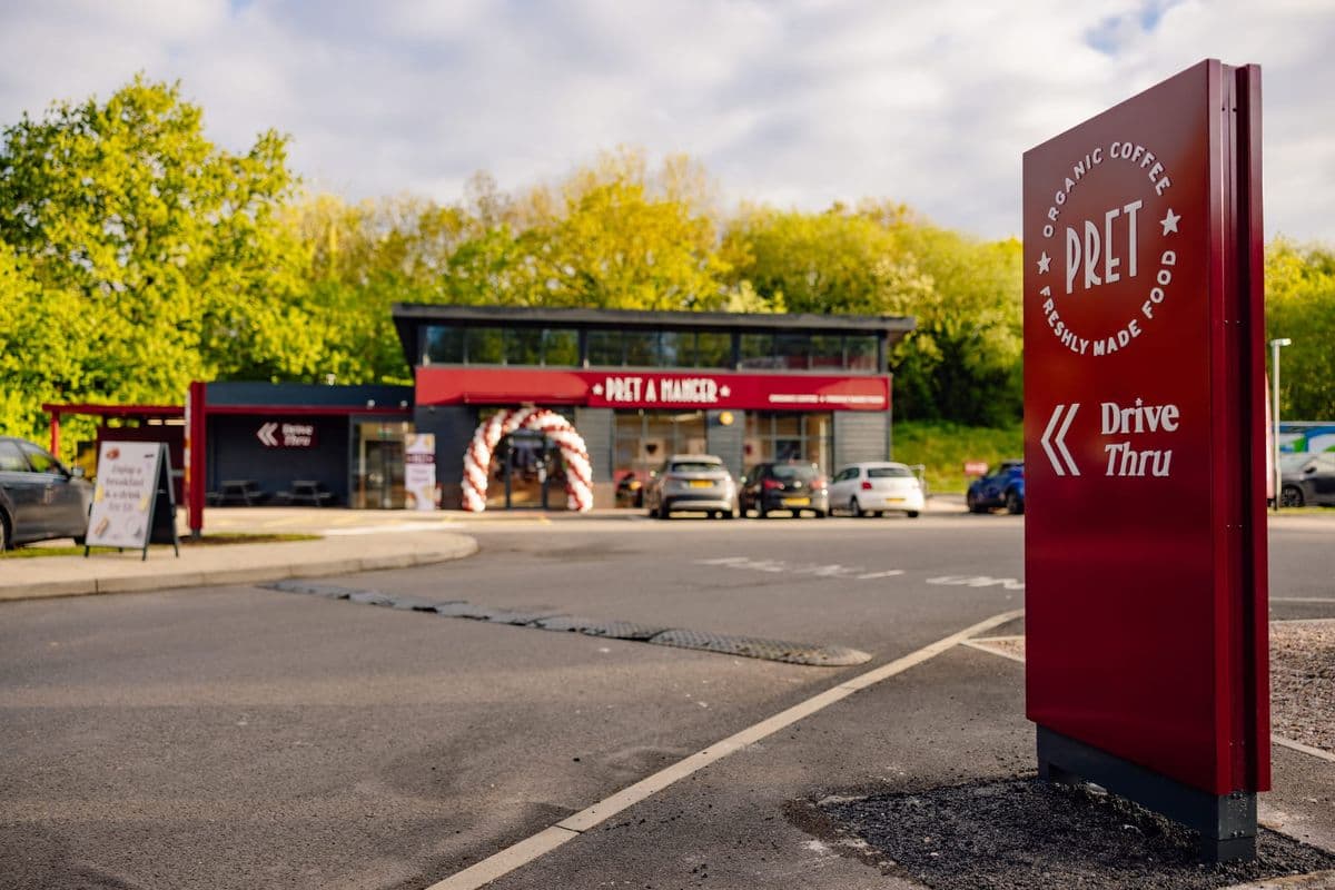 Pret A Manger Opens First UK Drive-Thru, Expands Roadside Push
