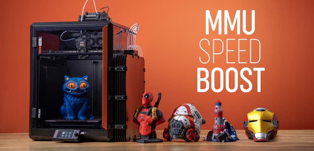 Prusa MMU3 Final Firmware Update Cuts Filament Swap Times by 20 Percent