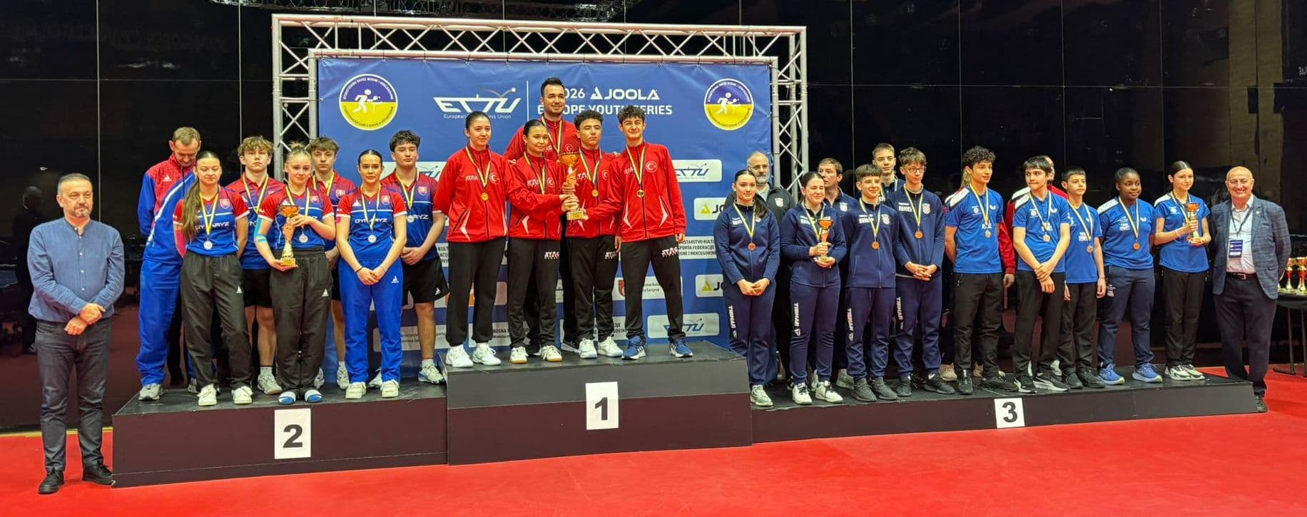 Türkiye Sweeps JOOLA Europe Youth Series Mixed Team Titles in Sarajevo
