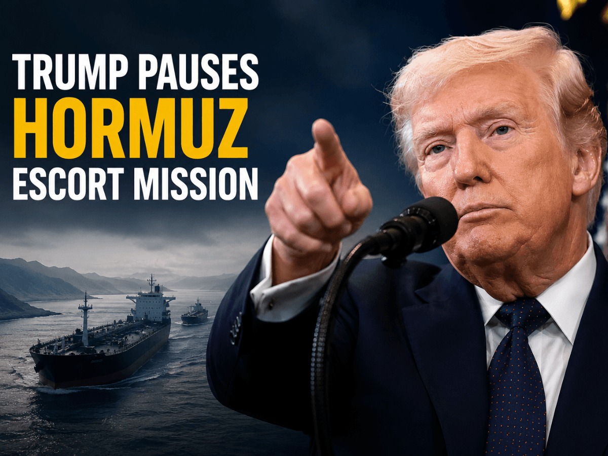 Trump pauses Strait of Hormuz escort mission amid Iran talks